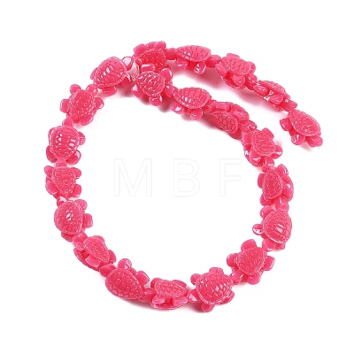 Synthetic Coral Carved Beads Strands CORA-L020-A-17-1