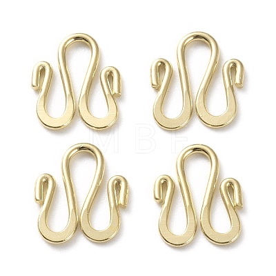 Brass S Hook Clasps KK-L205-05G-1