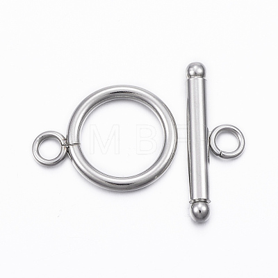 304 Stainless Steel Toggle Clasps STAS-H376-77-1