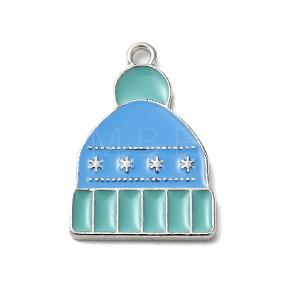 Winter Theme Alloy Enamel Pendants ENAM-M002-05J-P-1