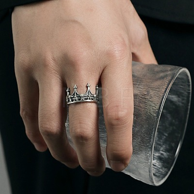 Crown Brass Cuff Open Rings FS-WG83D0F-01-1