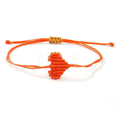Adjustable Braided Polyester Cord Bracelets for Friendship and Couple VG5785-4-1