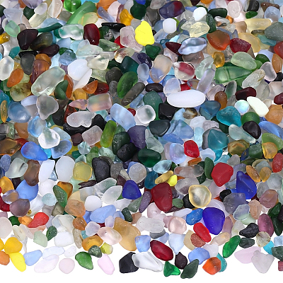 200G Frosted Glass Beads FGLA-PA0001-03-1