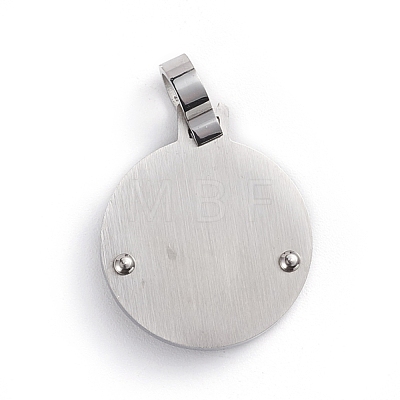 Non-Tarnish 304 Stainless Steel Pendants STAS-I143-07P-09-1