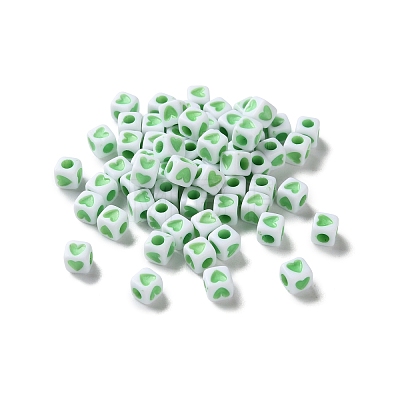 Opaque Acrylic Beads OACR-D301-06A-1