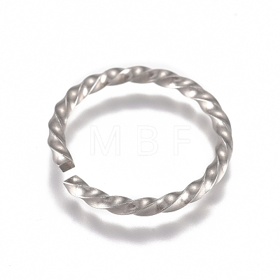 304 Stainless Steel Twisted Jump Rings STAS-G225-10P-05-1