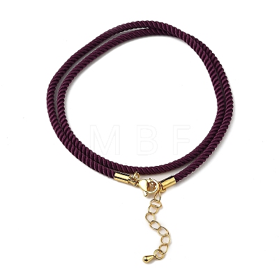 Nylon Milan Cord Necklace Making MAK-M028-01G-09-1