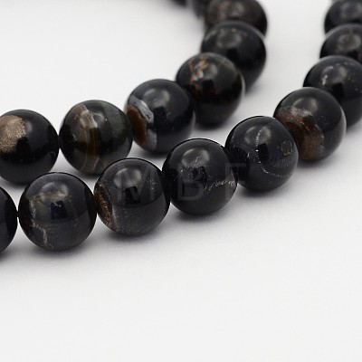 Natural Blue Tiger Eye(Dyed & Heated) Bead Strands LS-G-P070-14-6mm-1