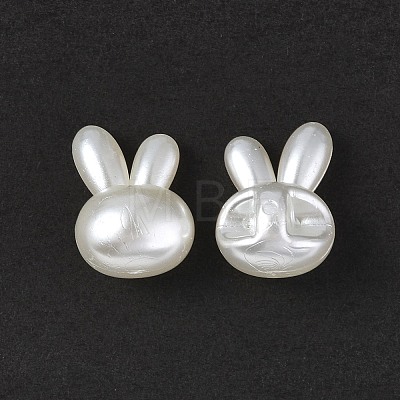 ABS Plastic Imitation Pearl Beads OACR-P007-65-1