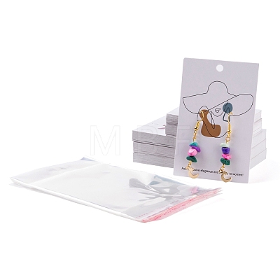 Cardboard Jewelry Display Cards DIY-LS0003-91-1