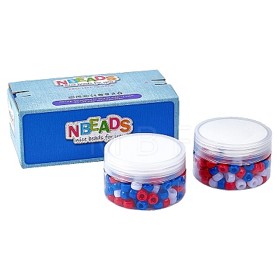 Opaque Acrylic European Beads OACR-NB0001-05-1
