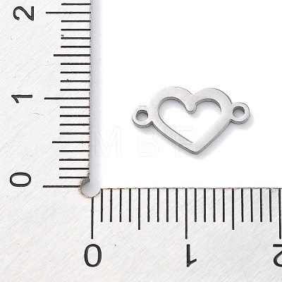 304 Stainless Steel Hollow Connector Charms STAS-R003-05P-1