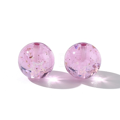 Luminous Transparent Resin Beads RESI-F073-03D-1