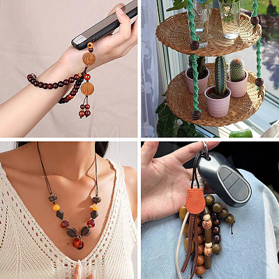 Wood European Beads WOOD-TA0003-10B-1