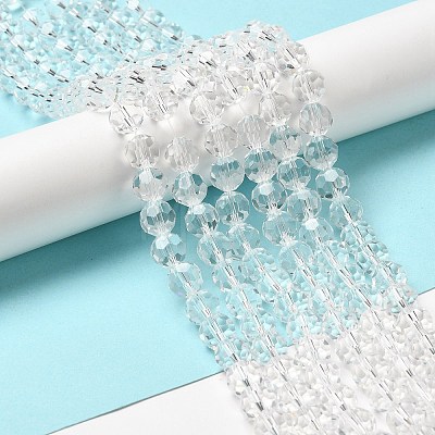 Transparent Glass Beads EGLA-A035-T10mm-D19-1