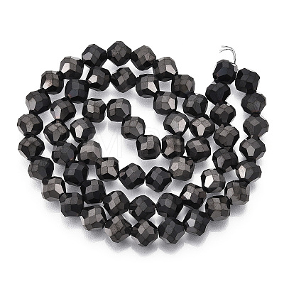 Electroplate Glass Beads Strands EGLA-I019-FP02-1