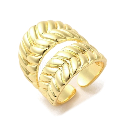 Rack Plating Brass Finger Ring RJEW-C072-22G-1