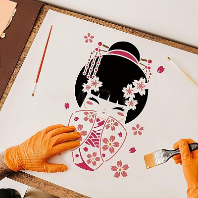 Plastic Reusable Drawing Painting Stencils Templates DIY-WH0202-274-1