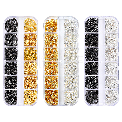 1280Pcs Iron Open Jump Rings IFIN-YW0003-53-1