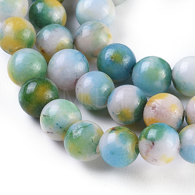 Jade Beads Strands X-G-D264-6mm-XH05-1