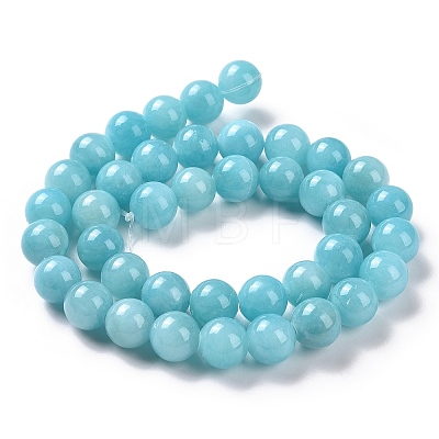 Natural Mashan Jade Round Beads Strands X-G-D263-6mm-XS28-1
