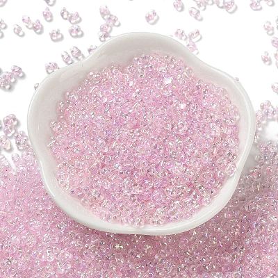 AB Color Plated Glass Seed Beads SEED-L011-06B-04-1