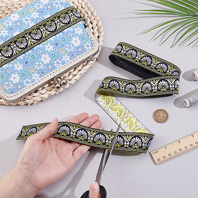Ethnic Style Polyester Ribbons OCOR-WH0082-544A-1