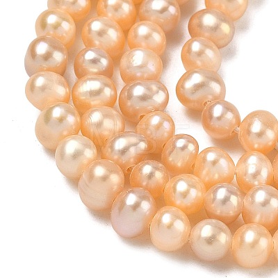 Natural Cultured Freshwater Pearl Beads Strands PEAR-L034-02-1