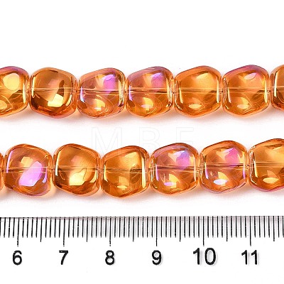 Electroplate Glass Beads Strands EGLA-N012-07L-1