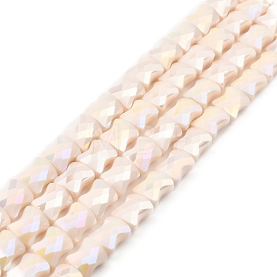 AB Color Plate Glass Beads Strands EGLA-P051-06A-B03-1