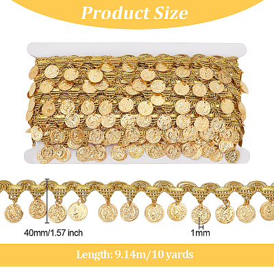 Polyester Braided Metallic Lace Trim AJEW-WH0479-36G-1-1