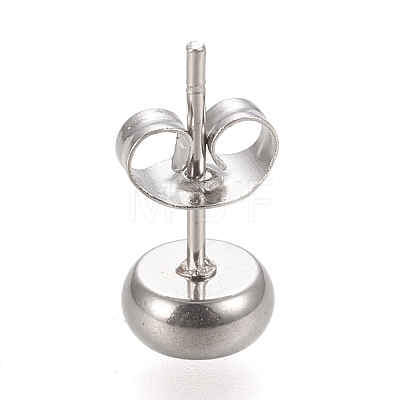 Non-Tarnish 304 Stainless Steel Stud Earring Settings X-STAS-K202-05A-P-1