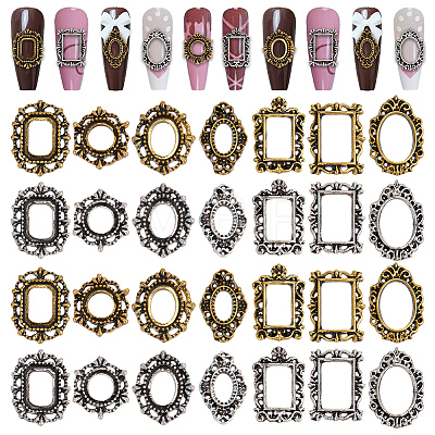 14 Styles Alloy Cabochons MRMJ-OC0004-09-1