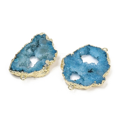 Dyed Natural Druzy Agate links G-R012-05G-05-1