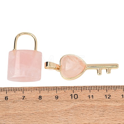 Natural Rose Quartz Beaded Pendants GG-CBA9389-04S-1