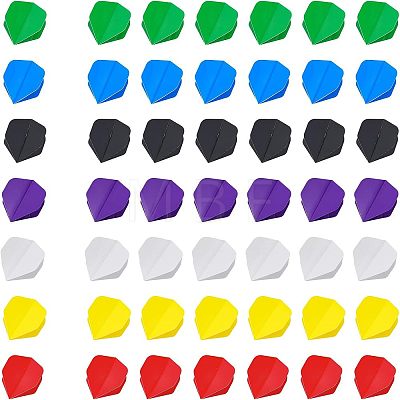 ® 70Pcs 7 Colors ABS Dart Flights Wholesale for Steel Tip Dart and Soft Tip Darts FIND-CA0006-66-1