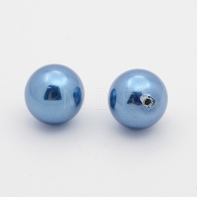 ABS Plastic Imitation Pearl Round Beads X-SACR-S075-10mm-05-1