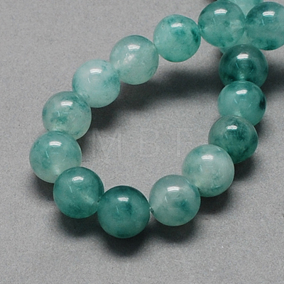 Two Tone Natural Jade Bead Strands G-R165-10mm-05-1