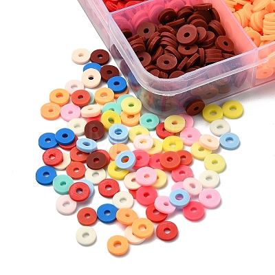 2250Pcs 15 Colors Eco-Friendly Handmade Polymer Clay Beads CLAY-YW0001-56-1