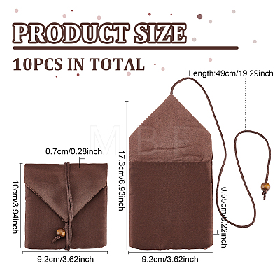 Cloth Jewelry Gift Pouches ABAG-WH0045-09B-1