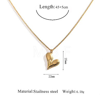 304 Stainless Steel Pendant Necklaces WGFEF8E-11-1