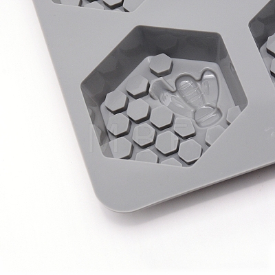 Bee Honeycomb Food Grade Silicone Molds DIY-WH0180-02-1