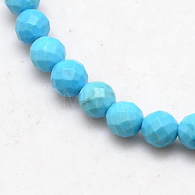 Natural Howlite Round Beads Strands TURQ-L017-3mm-02D-1