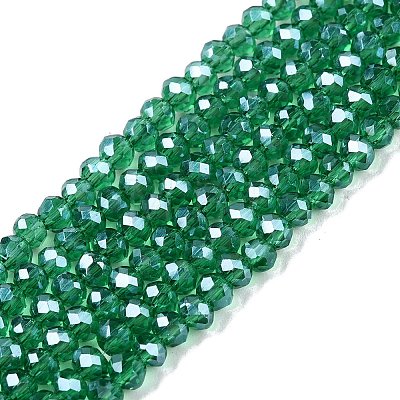 Electroplate Glass Beads Strands EGLA-A044-T2mm-A18-1