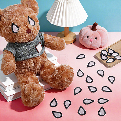 150 Pairs Felt Craft Doll Eye DIY-NB0016-43B-1