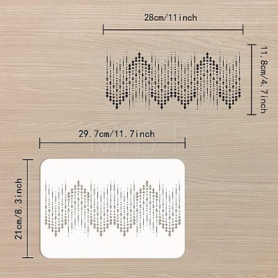 Large Plastic Reusable Drawing Painting Stencils Templates DIY-WH0202-519-1