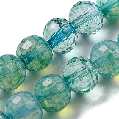 Baking Painted Glass Bead Strands GLAA-G116-02F-1