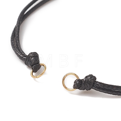 Braided Waxed Polyester Cord AJEW-JB01153-01-1