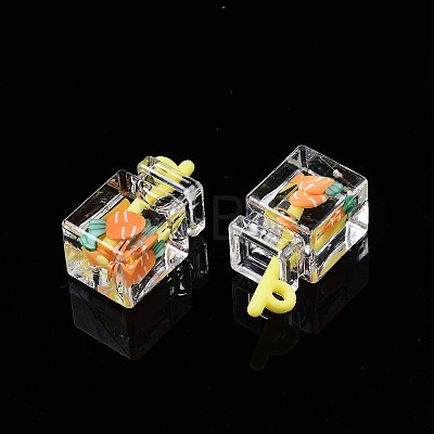 Imitation Drink Resin Pendants LS-X-CRES-S359-32M-1