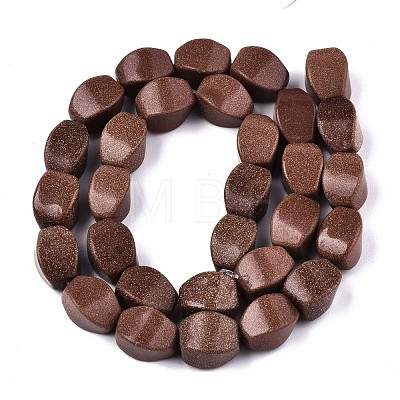 Synthetic Goldstone Beads Strands G-S359-223-1